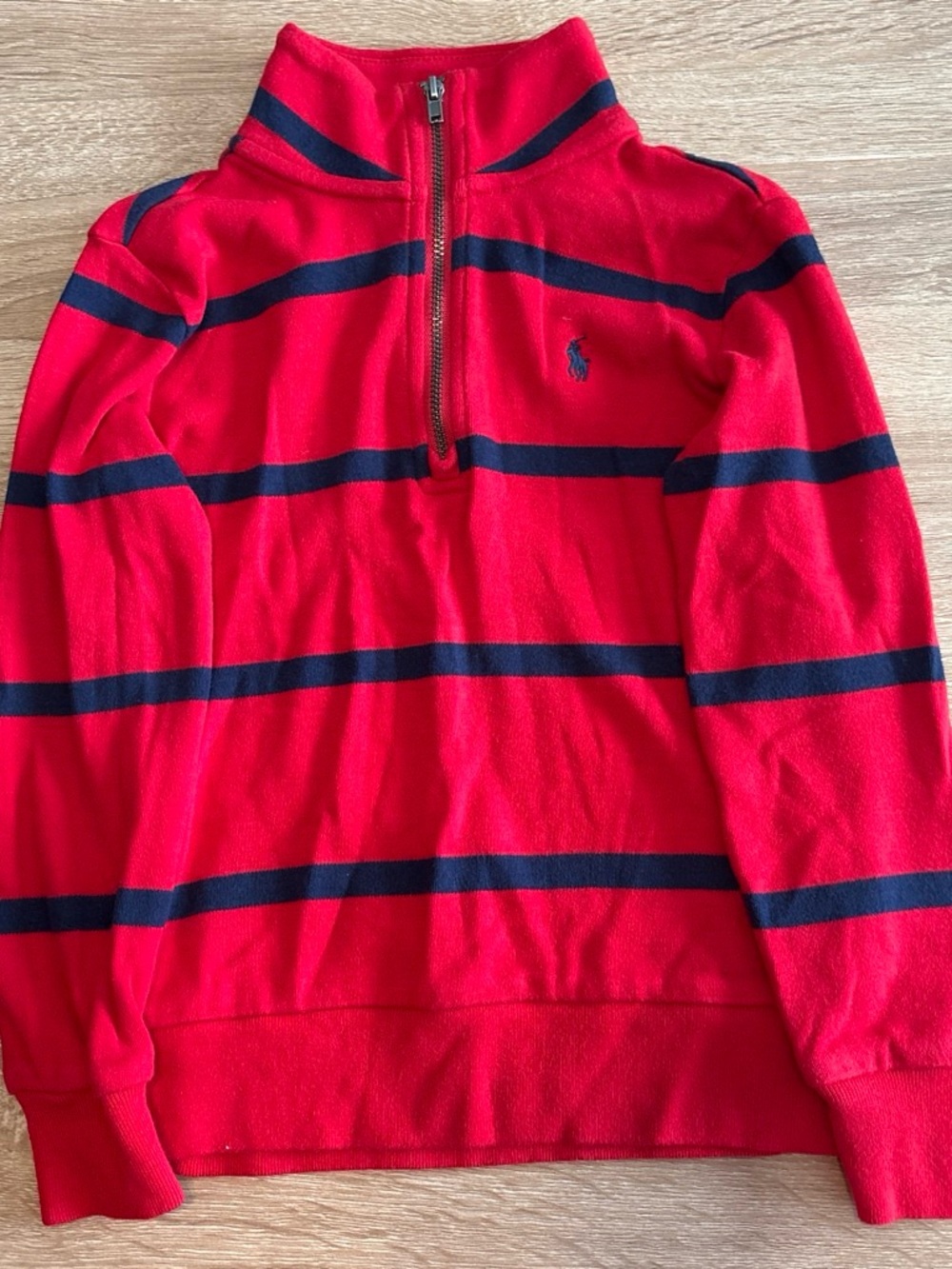 Polo Ralph Lauren striped quarter-zip pullover sweatshirt